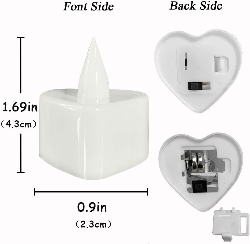 LED Candle Lights, Pack of 24, Flameless Flickering Tea Lights and Decorations for Wedding, Valentine's Day, Marriage Proposal, Party, Festival Celebration