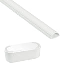 D-Line Cable Management Box (Small) & Medium Cable Raceway Length 1.18" (W) x 0.59" (H) x 39" Length - White