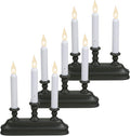 Xodus Battery Operated Window Candles, Aged Bronze, Candelabra, 3 Pack