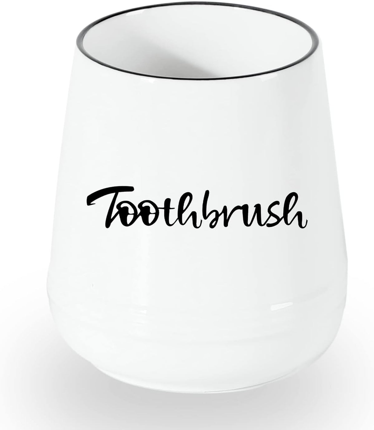 Ceramic Toothbrush, Brushing Holder Easy to Clean (White)