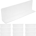 10pcs Clear L-Shaped Shelf Dividers Commodity Classification Organizer