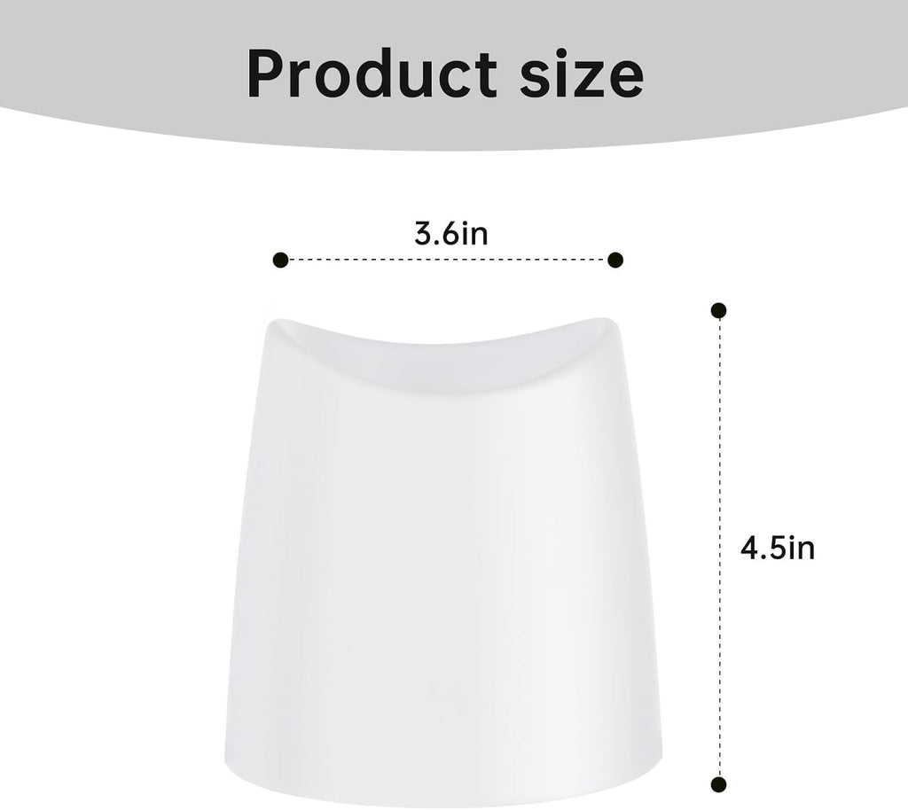 Toilet Brush Holder Only, The Crisp White Toilet Brush Holder is Suitable for Many Toilet Brushes and can Effectively Conceal the Toilet Brush, for Bathroom/Restroom Storage