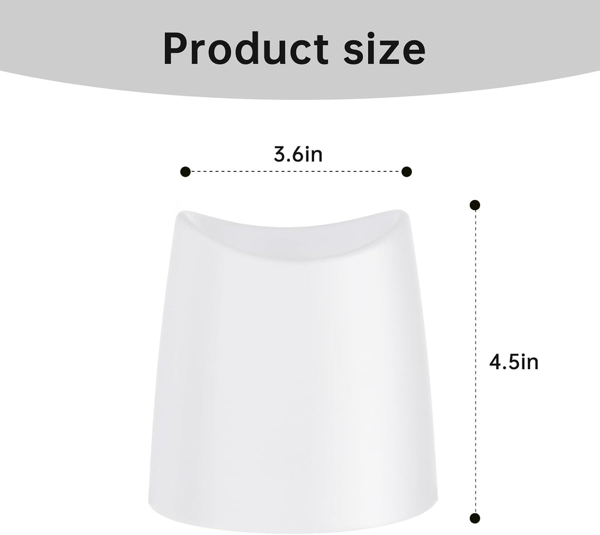 Toilet Brush Holder Only, The Crisp White Toilet Brush Holder is Suitable for Many Toilet Brushes and can Effectively Conceal the Toilet Brush, for Bathroom/Restroom Storage