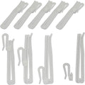 Adjustable Pinch Pleat Curtain Clip Hooks, 30 Pack Drapes Hooks