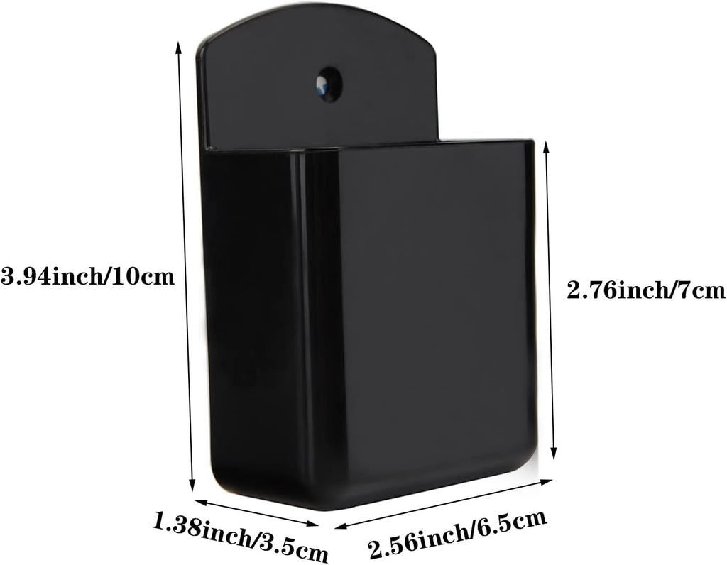 Pack of 2 Self Adhesive TV Air Conditioner Remote Control Holder Wall Mount Storage Box Organizer