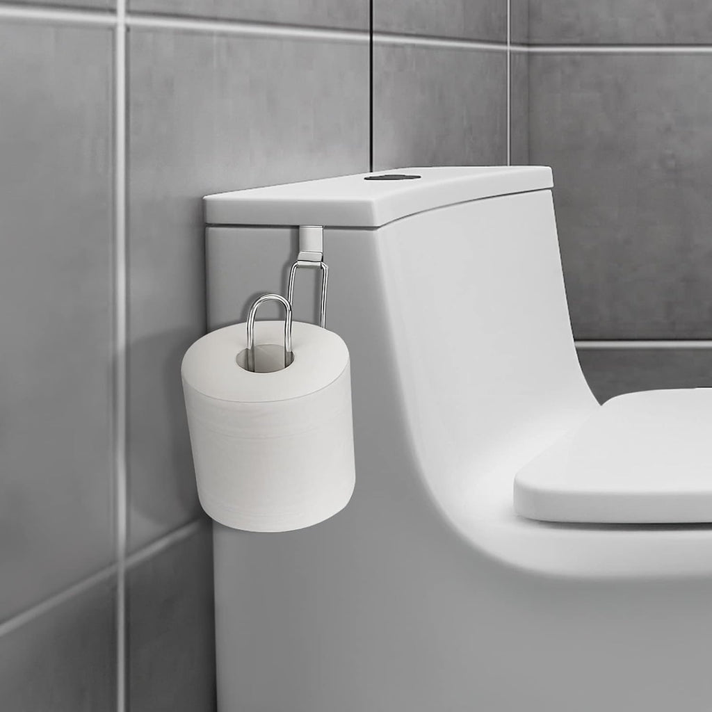 Over the Tank Toilet Paper Holder, Metal Toilet Paper Holder, Chrome