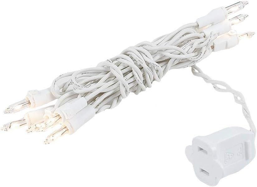 Novelty Lights 10 Bulbs Vintage Short Mini Light String, 4 Inch Spacing
