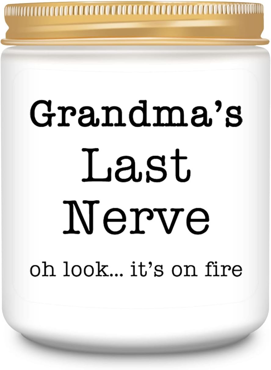 Homsolver Gifts for Grandma from Grandkids, Funny Grandma Gifts, Best Grandma Christmas Gifts, Thanksgiving Retirement Gift, Birthday Gifts for Grandma, Perfect Lavender Scented Candles