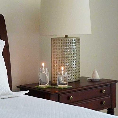 Firefly - Refillable Glass Oil Candle - 4 in Pillar for Emergency