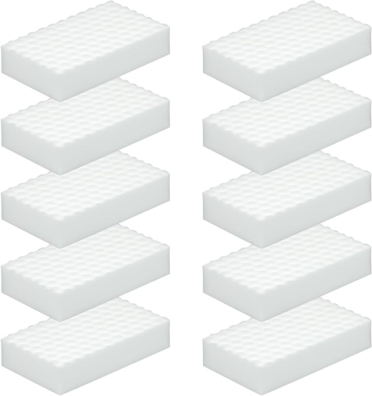 10Pcs Melamine Foam Sponge, 2X Density Magic Cleaning Eraser, Durable Multi-Surface Scrubber for Kitchen, Bathroom, Wall, Shoe, Car, Sink & Floor Household Cleaning Essentials(10 Pcs-2X Density)