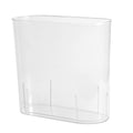 Anyoifax Small Trash Can Slim Garbage Can 3 Gallon Waste Basket, Clear