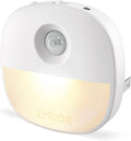 Lyridz Plug in Night Light with Motion Sensor and Dusk to Dawn Sensor, Dimmable Warm Nightlight with 1-50lm Adjustable Brightness Indoor for Bedroom, Bathroom, Stairs, Hallway, 1 Pack