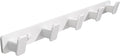 White Coat Rack Wall Hooks for Hanging Heavy Duty Door Hooks with 5 Hooks Key Holder for Wall Hat Rack for Entrance Coat Hook