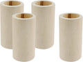 Wood Bed Risers, 4 Pcs Heavy Duty Cylindrical Wood Furniture Riser Table Leg Extenders, Height Increase 10 cm/3.9", Risers for Table Legs, Sofa, College Bed (Type 1)