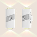 Motion Sensor Night Light,Smart LED Night Lights with Magnetic,Dimmable Night Lamp,8 RGB Colors,Portable Rechargeable Night Light for Indoor,Hallway,Bathroom,Stairway Christmas Decor White 2 Pcs