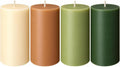 2×4 Inch Earthy Botanicals Pillar Candle for Home Decor Relaxation