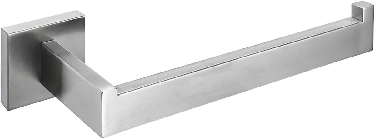 Nolimas Brushed Nickel Bath Hand Towel Bar Single Bars Towel Ring Classic Wall Mounted SUS304 Stainless Steel Bathroom Square Towel Rack Toilet Kitchen Towel Shelf Single Layer