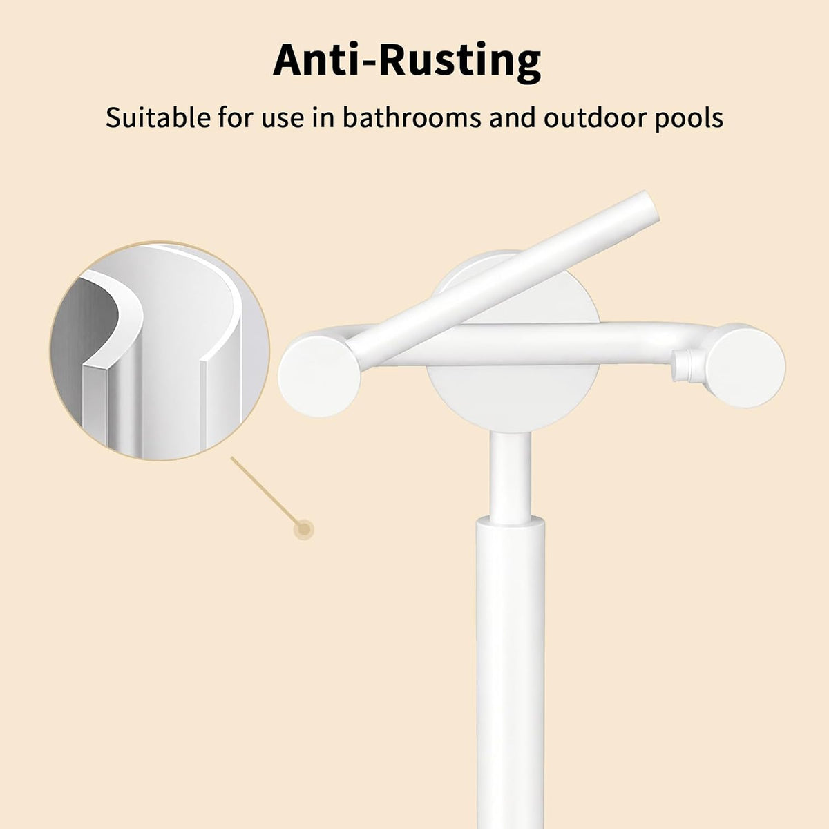 YUMORE Free Standing Toilet Paper Holder Stand Heavy Weighted Base