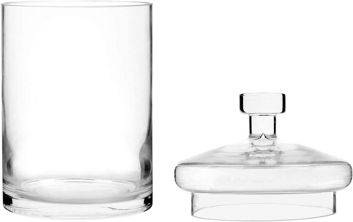 MyGift Glass Storage Jars with Lids, Kitchen & Bath Storage, Set of 3