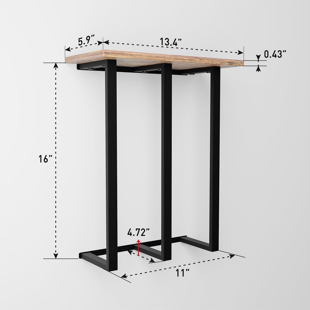 Wall Mounted Towel Rack with Shelf