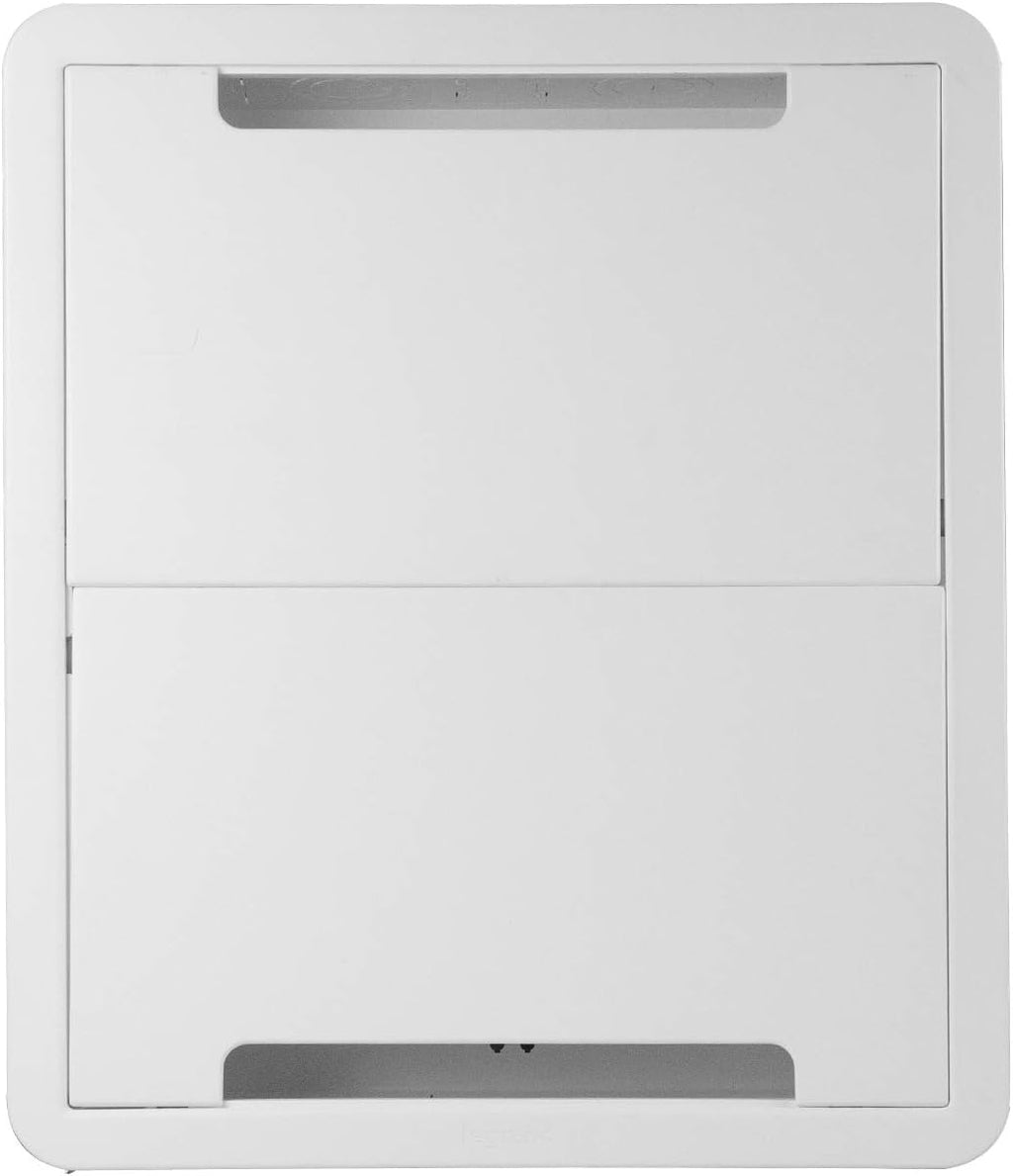 On-Q Legrand 17 Inch Media Enclosure and Rubber Grommet Accessory Bundle for in-Wall Device Storage | Cable Management