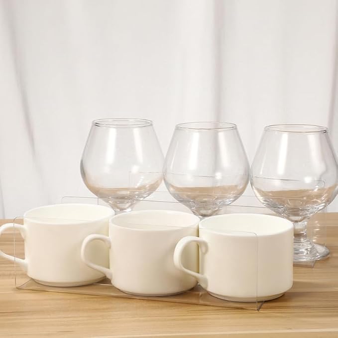 ULTECHNOVO 10-Pack L-Shaped Shelf Dividers 20.00X7.00X3.00cm/7.86X2.75X1