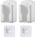 2pack Remote Control Holder,Self-Adhesive Wall Mount Phone Holder,Air Conditioner TV Remote Control Bracket,Wall-Mounted Mini Storage Box (2.67inch)