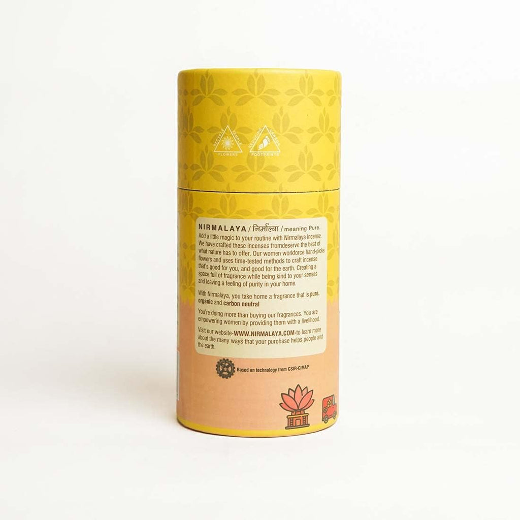 Nirmalaya Premium Jasmine Dhoop Sticks (40 Sticks, 180g) | Bambooless Sticks, Charcoal Free Incense Sticks Made from Recycled Flowers | Long Lasting 25 Min Burn | for Pooja, Yoga & Meditation