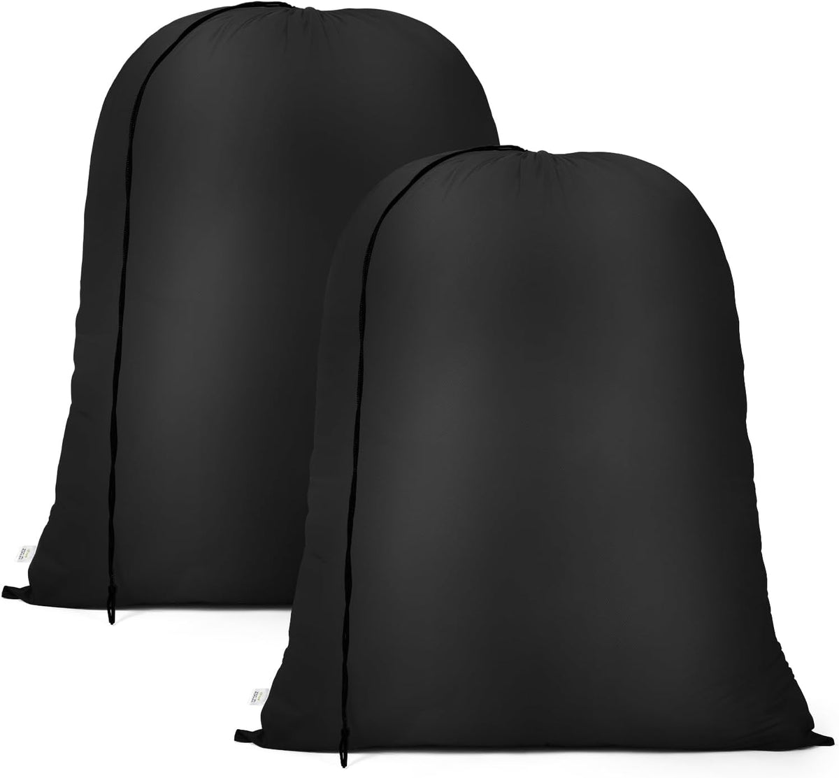 OTraki 20 x 24 inch Laundry Bag 2 Pack Travel Laundry Bags Medium Washable Dirty Clothes Bag Organizer with Drawstring Closure for Camp Fit Laundry Hamper Drying Do Not Exceed 176℉ Black