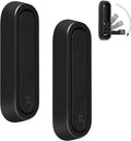 Dntorx Folding Wall Hooks, 2 Pcs Foldable Black Coat Hooks Heavy Duty Foldable Hook Bathroom Towel Hooks Robe Hooks Wall Mounted for Hanging Coat Towels Clothes Hat Bags Keys