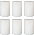 6 Packs Dripless White Pillar Candles, Unscented 2.75x4 Inch Cylinder Wax Candles for Home Table Holiday Party Spa Decor Emergency