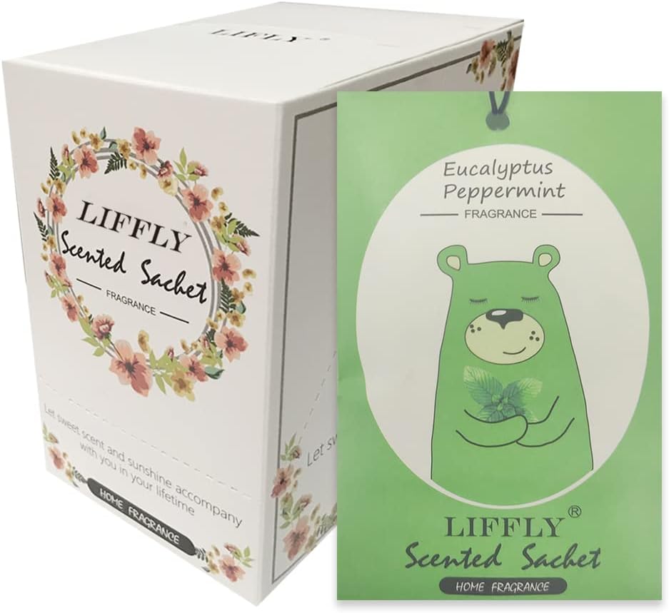 14 PCS Eucalyptus Peppermint Scented Sachets for Drawers and Closets Gift