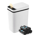 FRESHLIX Bathroom Trash Can with Lid 2.5 Gallon Automatic Touchless Garbage Cans Small Smart Motion Sensor Trashcan Slim Waterproof Trashcan for Bedroom, Office, Living Room, Toilet, RV