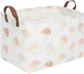 Rectangular Baby Laundry Basket,Mushroom Basket,Collapsible Waterproof Kids Toys Storage box,kids gift hamper,Toy Bins,Baby Room Decor(Mushroom)