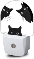 Cat Night Light,Black Cat Night Lights Plug into Wall, Dusk to Dawn Sensor LED Lamp 0.5W for Boys/Girls/Women/Men Decorations Room 0.5W Sleep Friendly