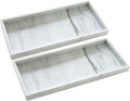 2 Pack Silicone Bathroom Vanity Tray Large 11.8"