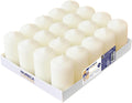 Pillar Candles Set of 20, Ivory Unscented, 1.57 x 2.76 in
