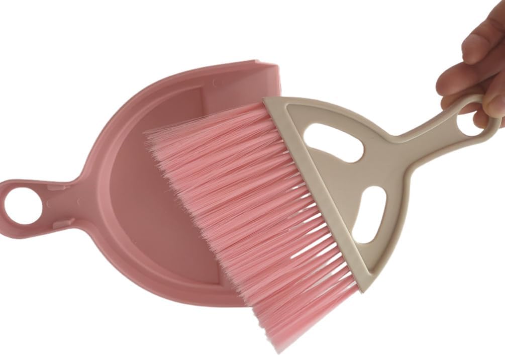 3 Pack Mini Broom Dustpan Set, Small Brush for Desk Keyboard Cars Sofa