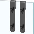 Stainless Steel Shower Door Hooks (2-Pack) - Heavy Duty Bathroom Towel Hooks for Frameless Glass Showers, No Drill Hanging Hooks for Robes, Towels, Loofahs - Rustproof & Easy Install