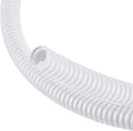 1/4 Inch x 24.6 ft Wire Loom Split Tubing Guard Plastic, White