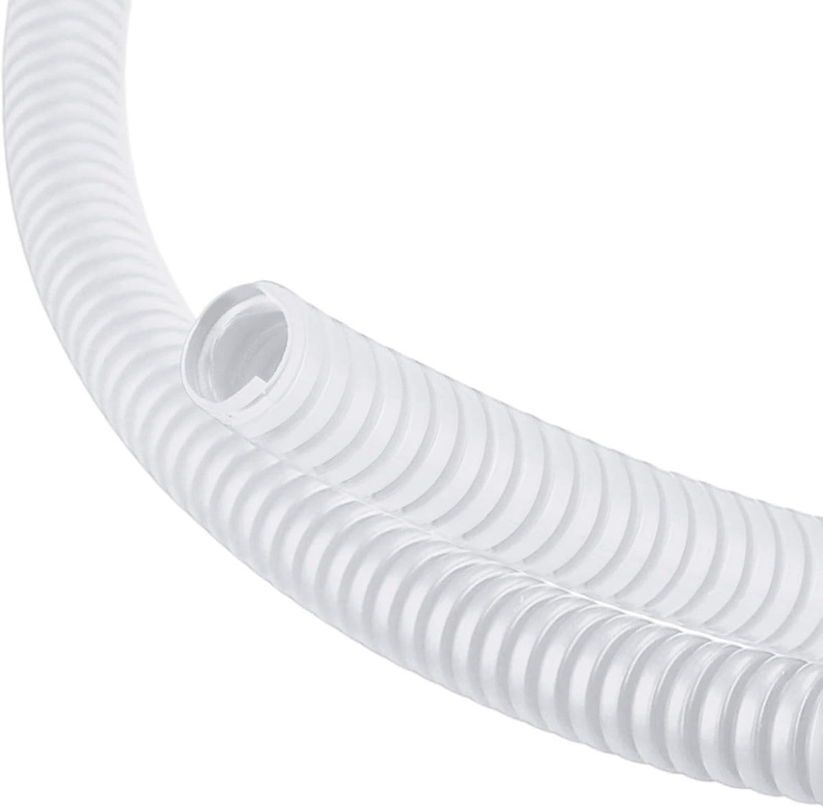 1/4 Inch x 24.6 ft Wire Loom Split Tubing Guard Plastic, White