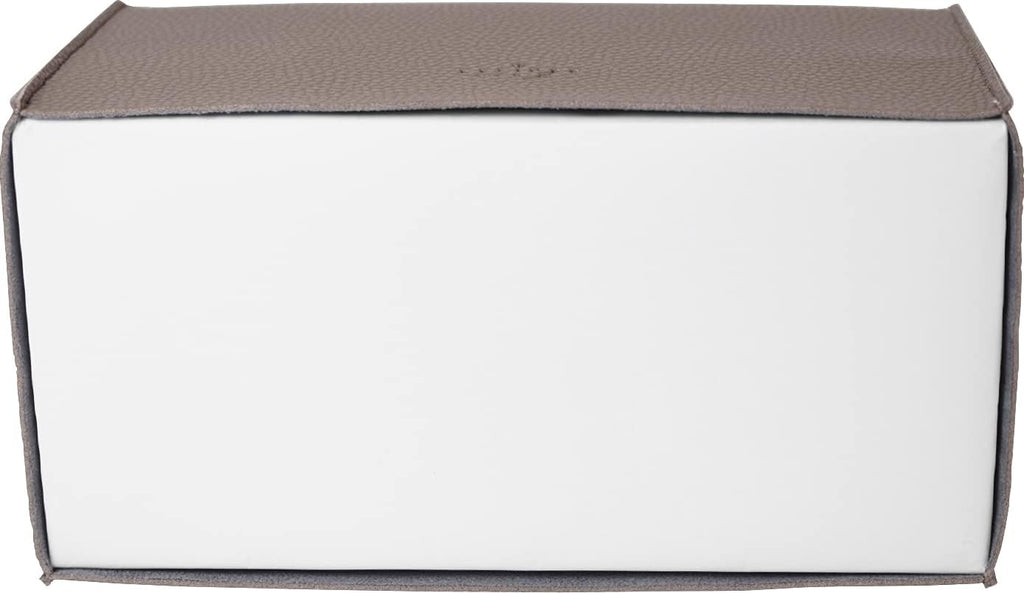Carrotez Tissue Box Cover, [Refined] Modern PU Leather Rectangular Tissue Box Holder - Decorative Holder/Organizer for Bathroom Vanity Countertop, Night Stands, Office Desk 9.5"X5"X5" - Cocoa Brown