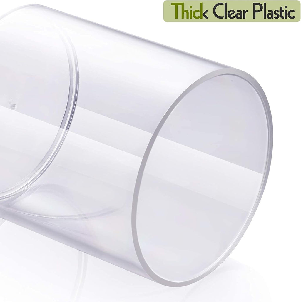 6 Pack Acrylic Qtip Holder Dispenser for Cotton Swabs, Balls, Floss Picks