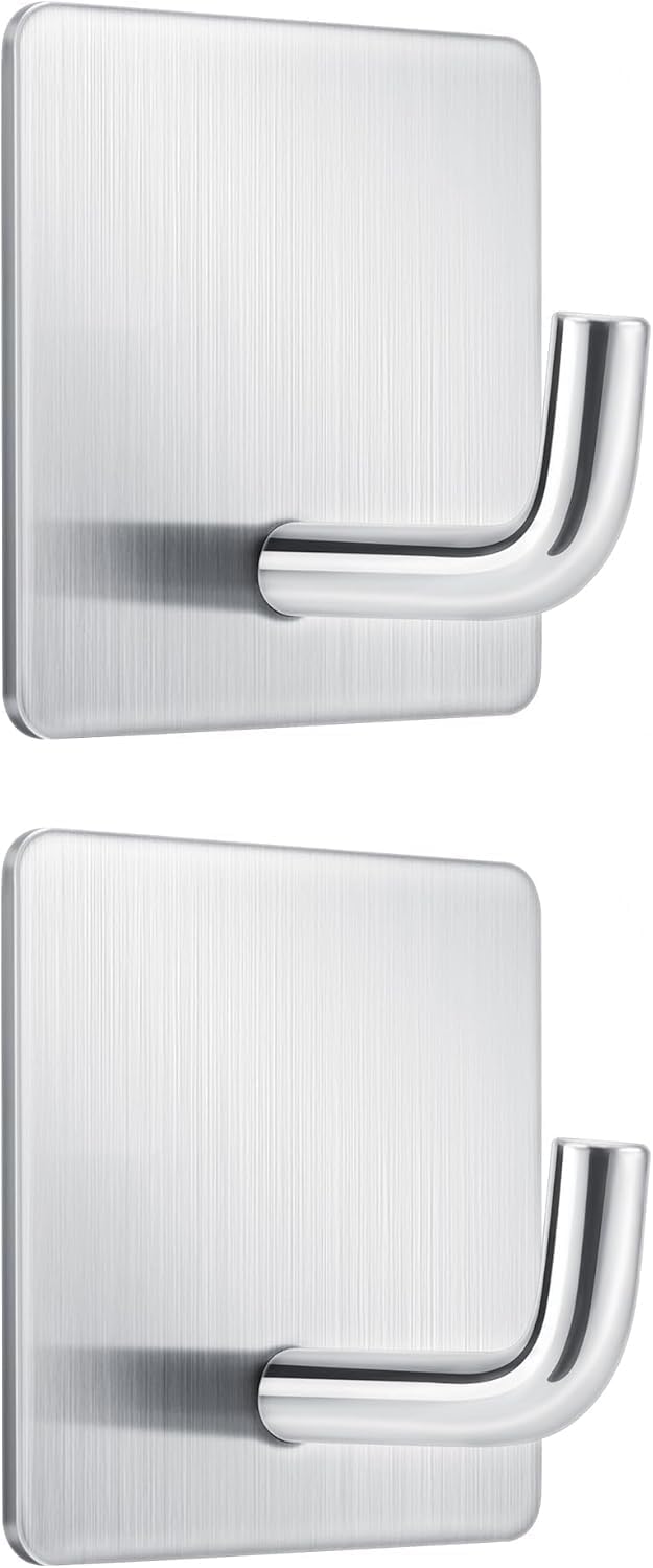 Mondoshop Waterproof Hooks for Bathroom Restroom Adhesive Hanging