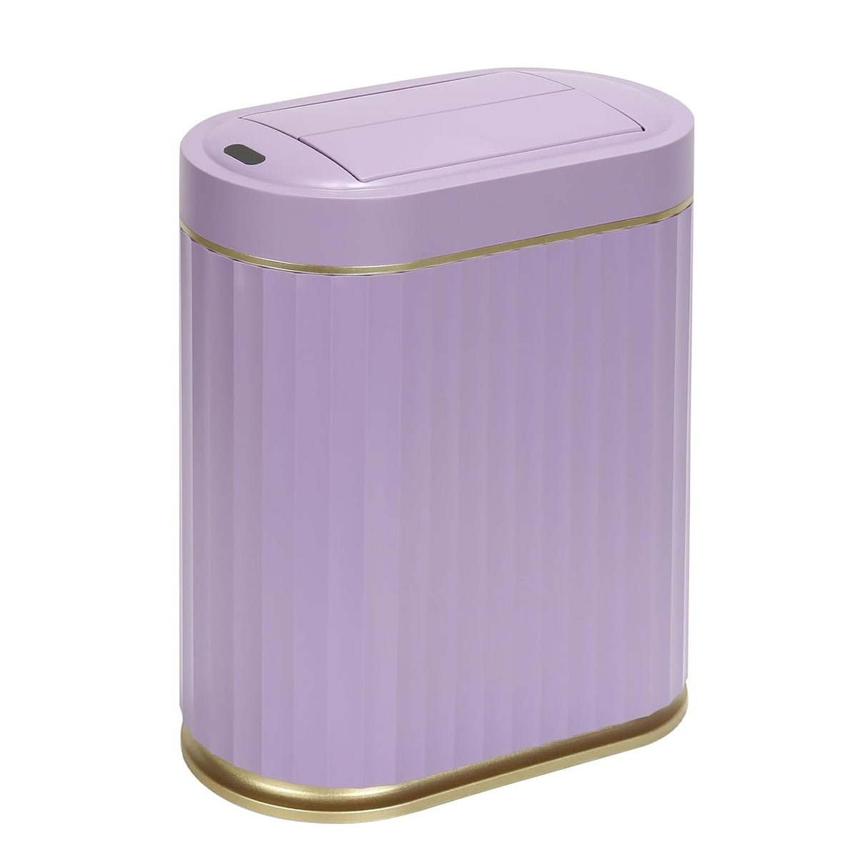 SYNCVIBE Bathroom Sensor Trash Can, 2 Gallon, Butterfly Lid, Purple
