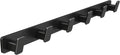 Black Wall Mount Coat Rack, 6 Wall Hooks For Hanging Key Holder Hat Hooks