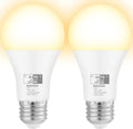 Qualilux Dusk to Dawn Light Bulbs, Auto On/Off Light Sensing LED Bulbs Outdoor, Soft White, A19 2-Pack, 12W 1000LM 75W Equivalent, HQ-H021