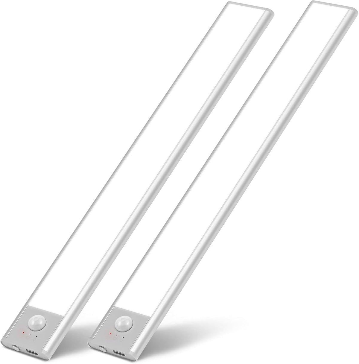Alivation Wireless Under Cabinet Lights - 52 LED Closet Lights with Motion Sensor, USB-C Rechargeable, 1500mah Battery Operated, 2Pack