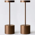 Cordless Rechargeable LED Table Lamp Set of 2, Mocha