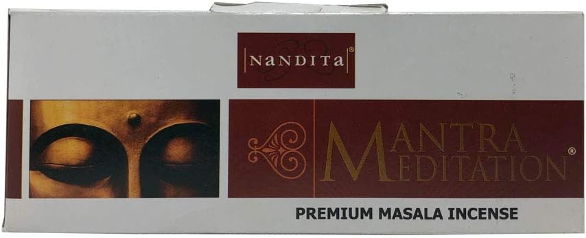 Nandita Mantra Meditation Premium Masala Incense Sticks - Pack of 3 (15 Gram Each)
